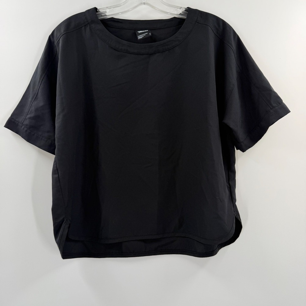 The North Face Womens Black Ripstop Short Sleeve Top Crew Neck Size S NF0A4UAM